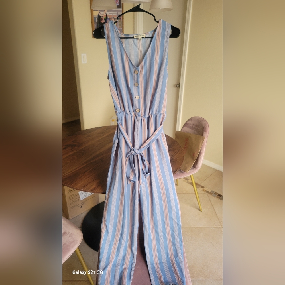 Striped One piece Jump Suit